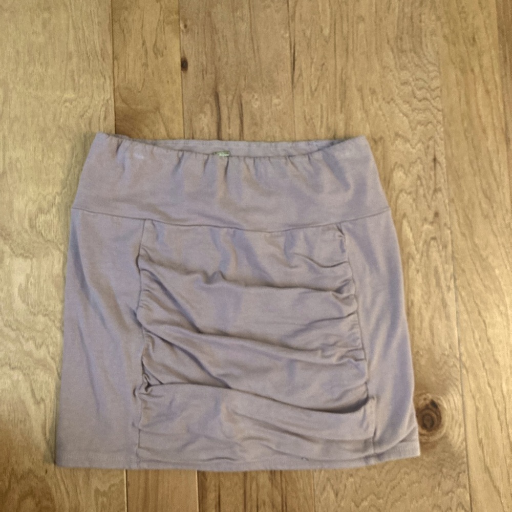 Free people ruched mini skirt